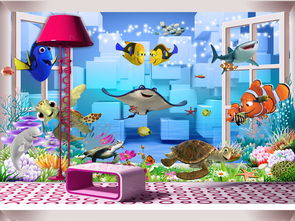 和孩子一起看世界 海底3D壁画的童趣设计与应用指南